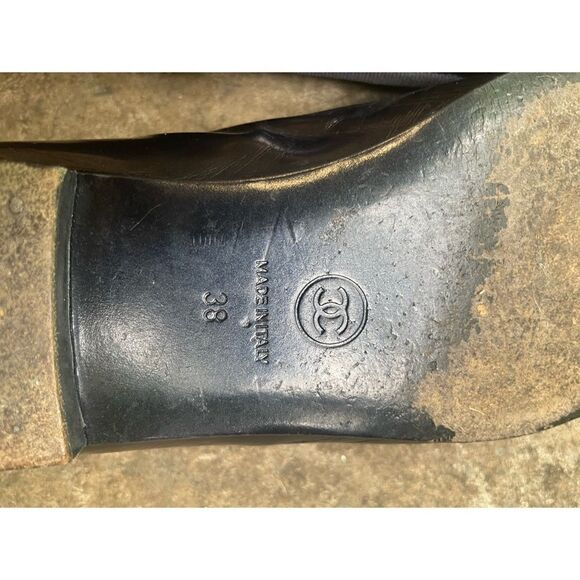 Authentic Chanel leather classic ballerina flats Size 38 - Picture 8 of 9